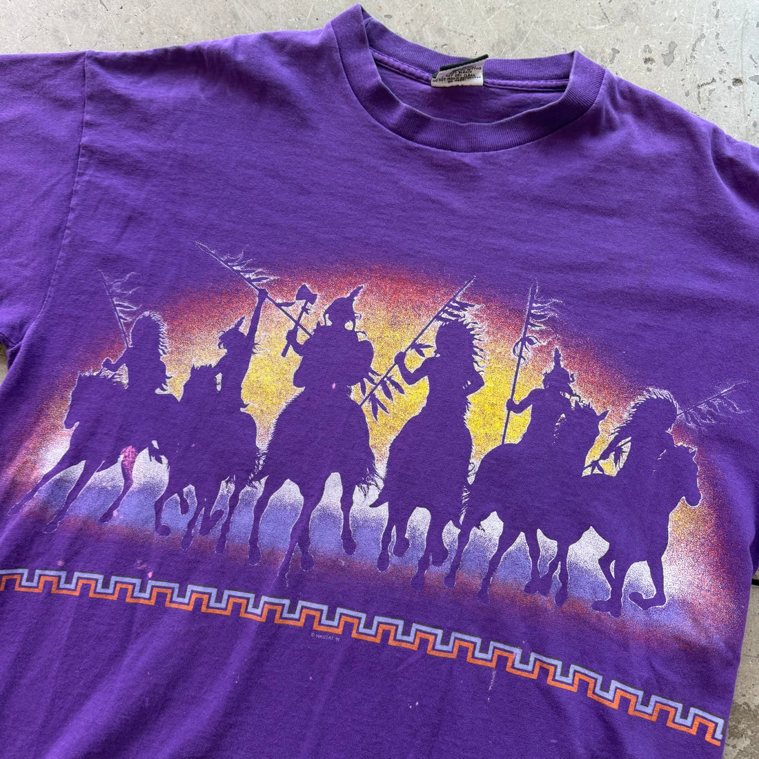 L 90s Native American Tee