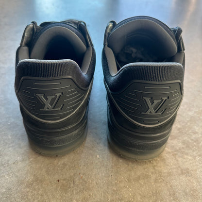 11.5 Used LV Trainer Black Suede
