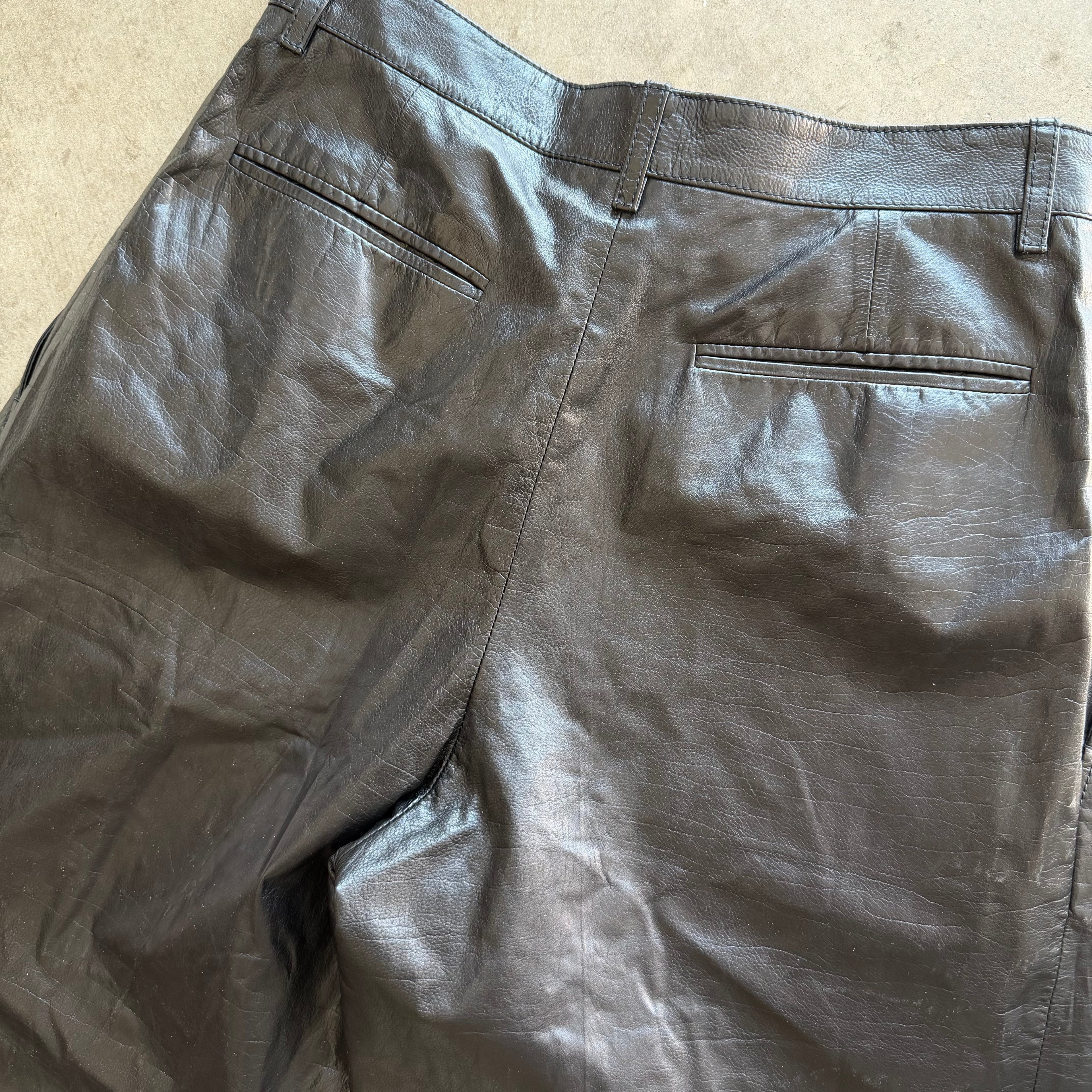 30x34 Gucci Leather Pants