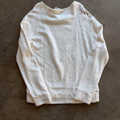 L Gucci Tiger Crewneck White