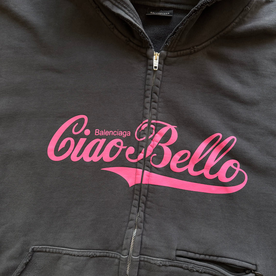 L Balenciaga Ciao-Bello Full Zip Hoodie