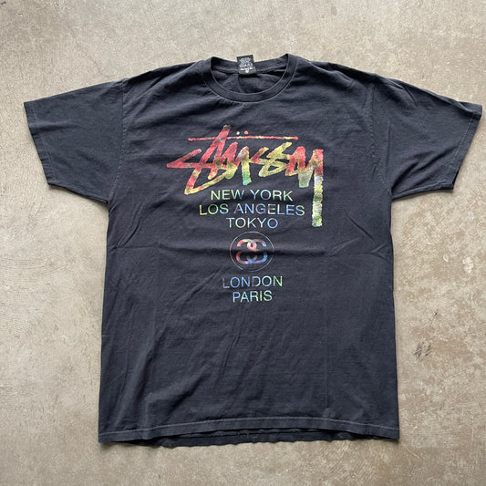 L Black Stussy Tee