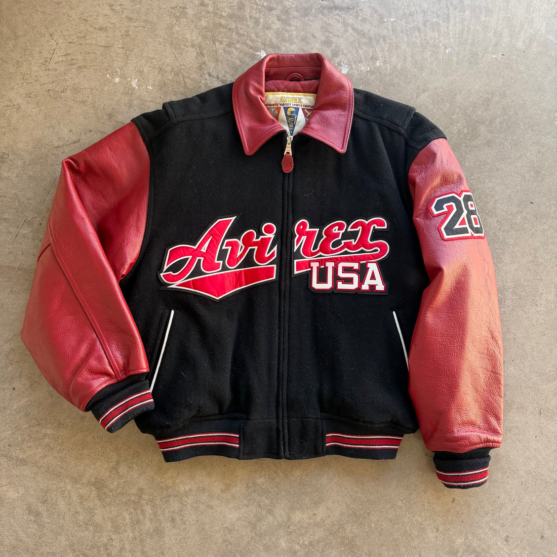 XL 90s Avirex Varsity Jacket