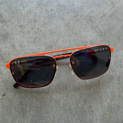 Burberry BE3095 Matte Orange/Grey Sunglasses