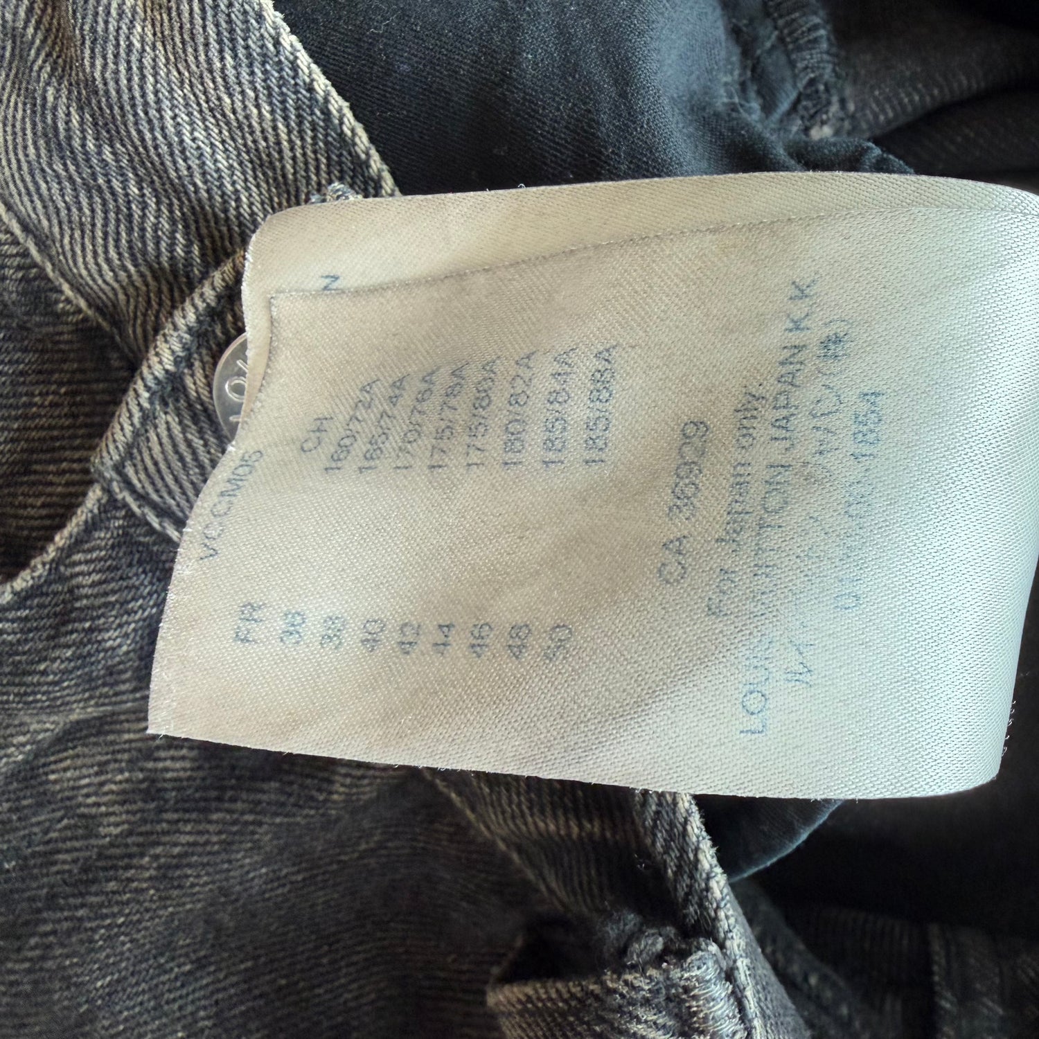 34x34 Louis Vuitton Black Denim