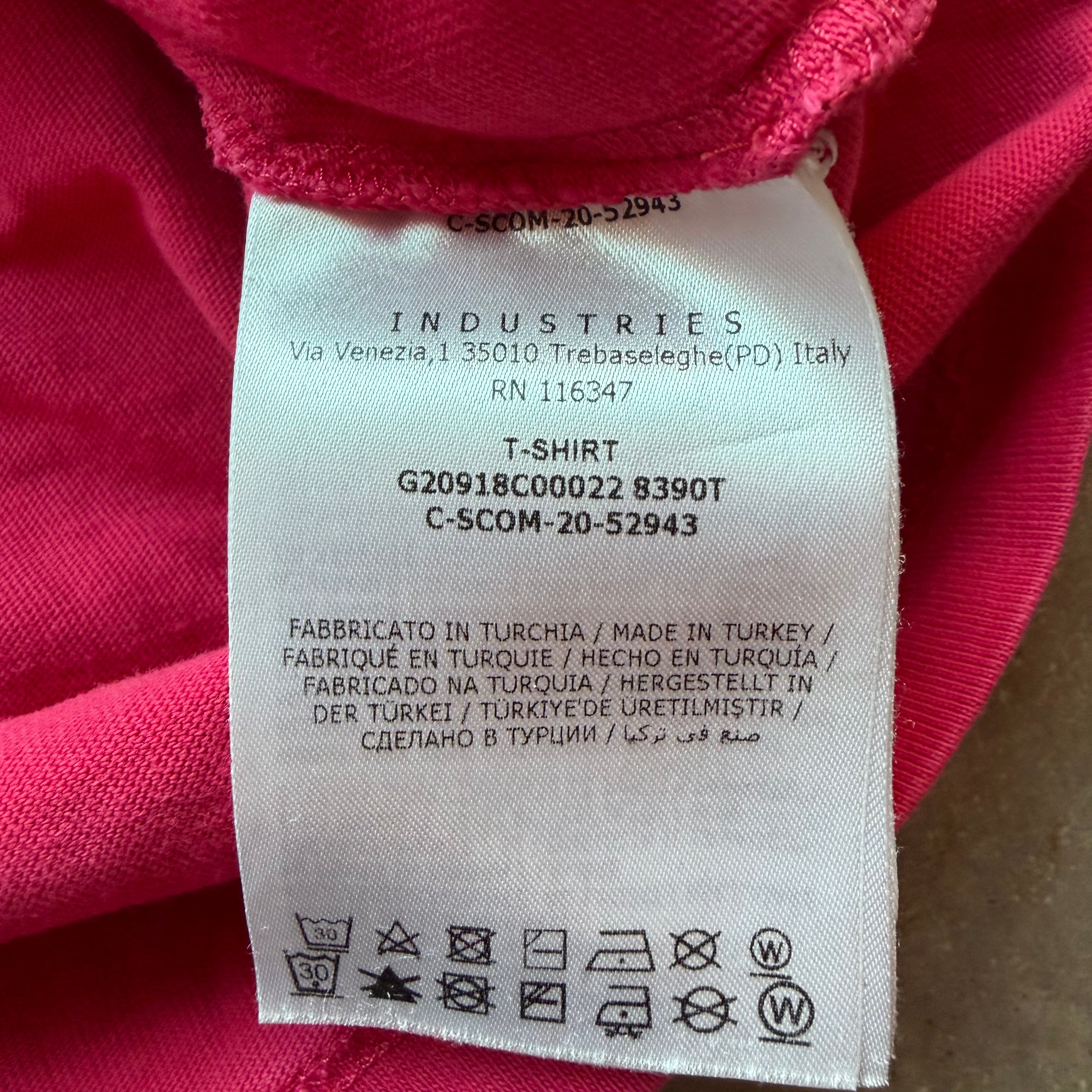 M Pink Moncler Spellout Tee