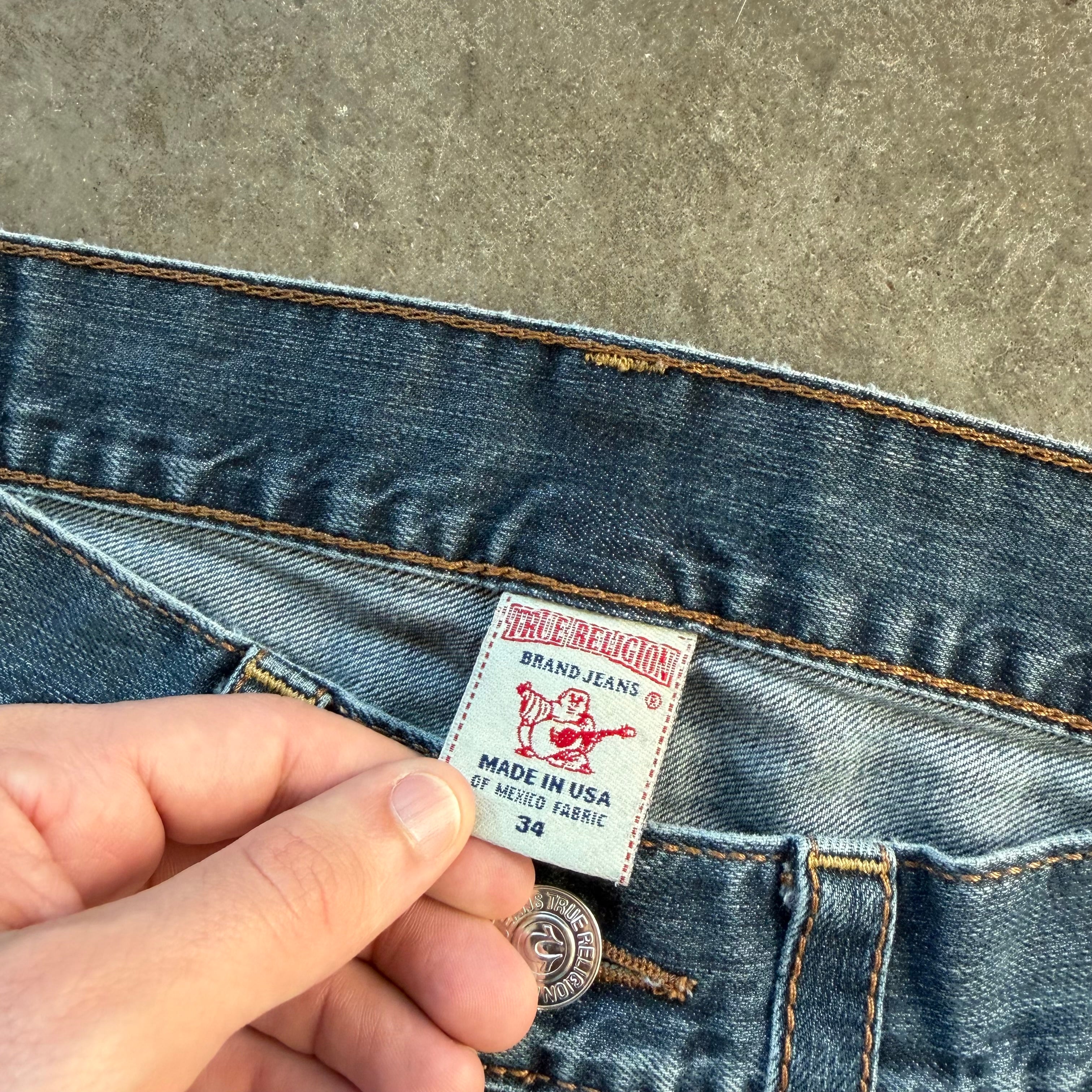 34x24 Cropped True Religion Jeans