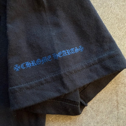 S Chrome Hearts Blue Neck Logo Tee