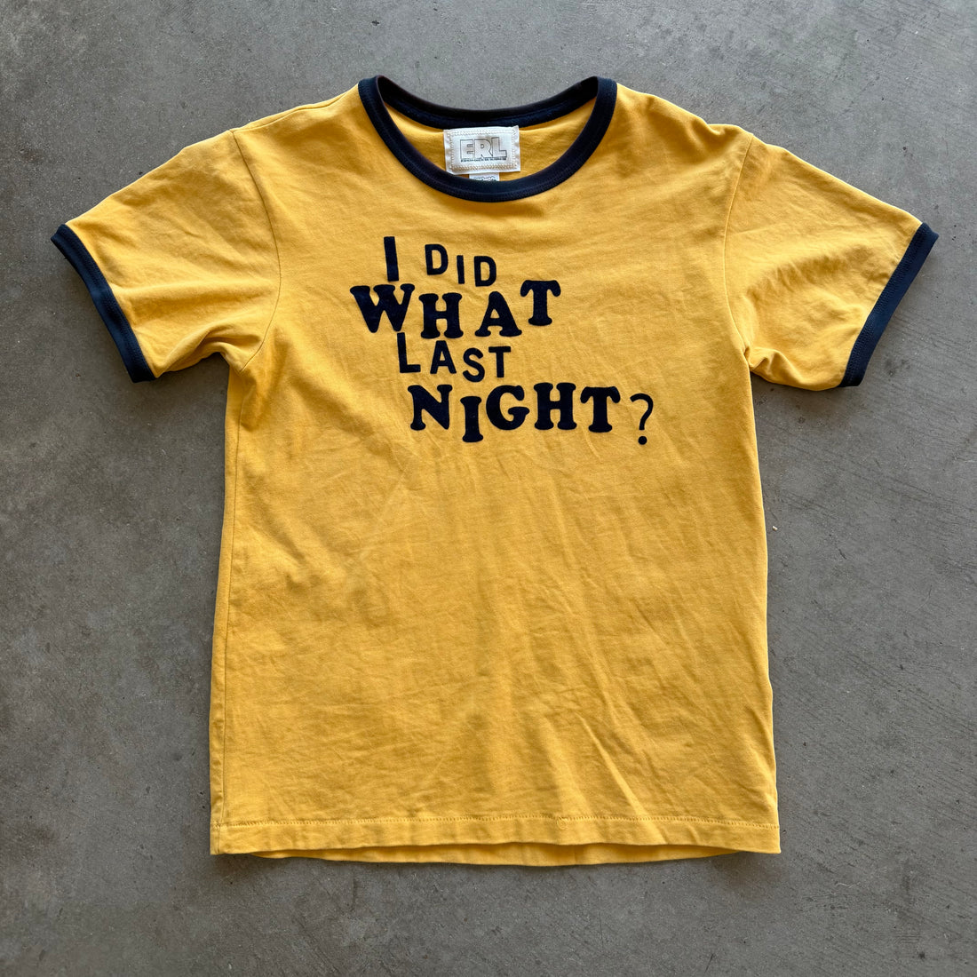 S ERL Last Night Ringer Tee