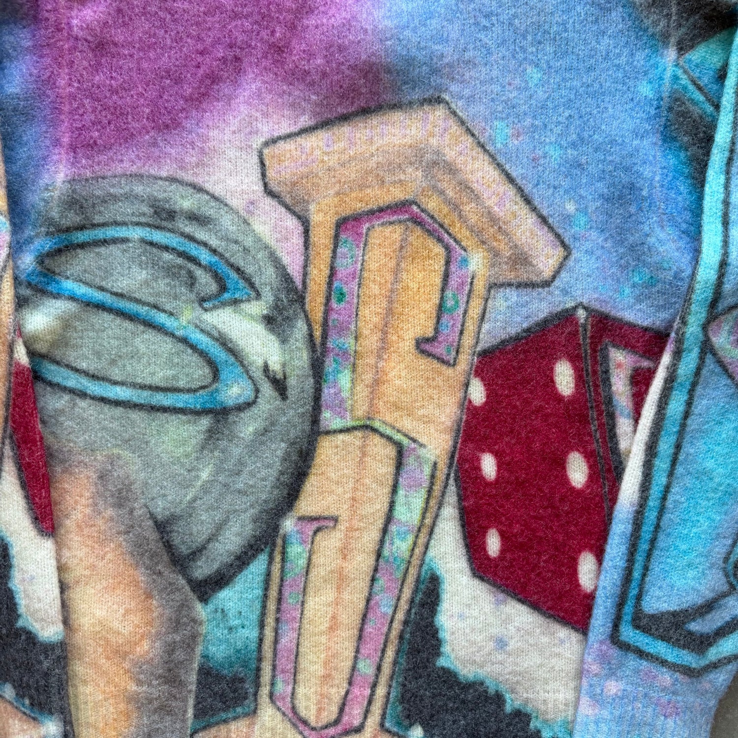 L Stussy Graffiti Sweater