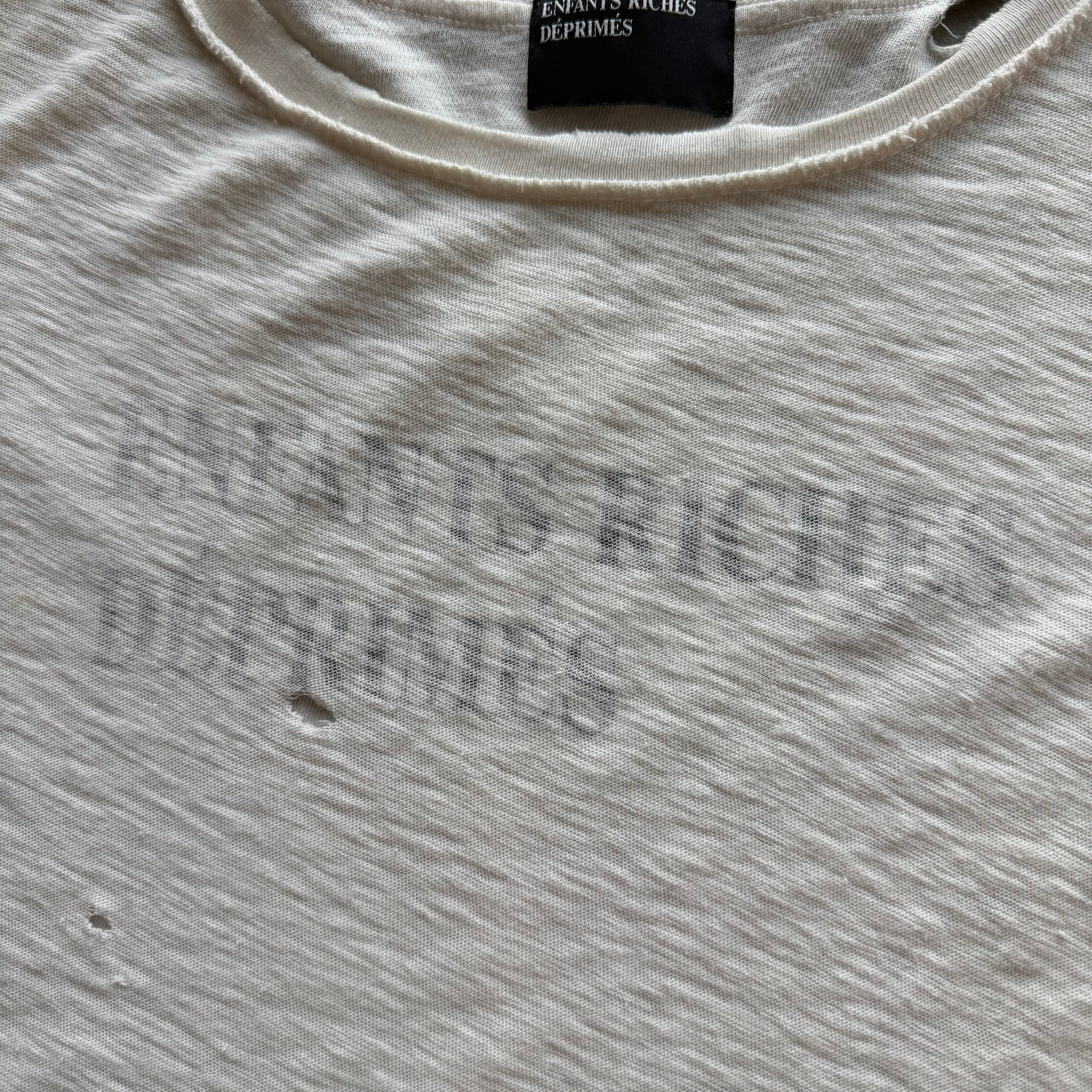 M Enfants Riches Deprimes Reversible Logo Tee White
