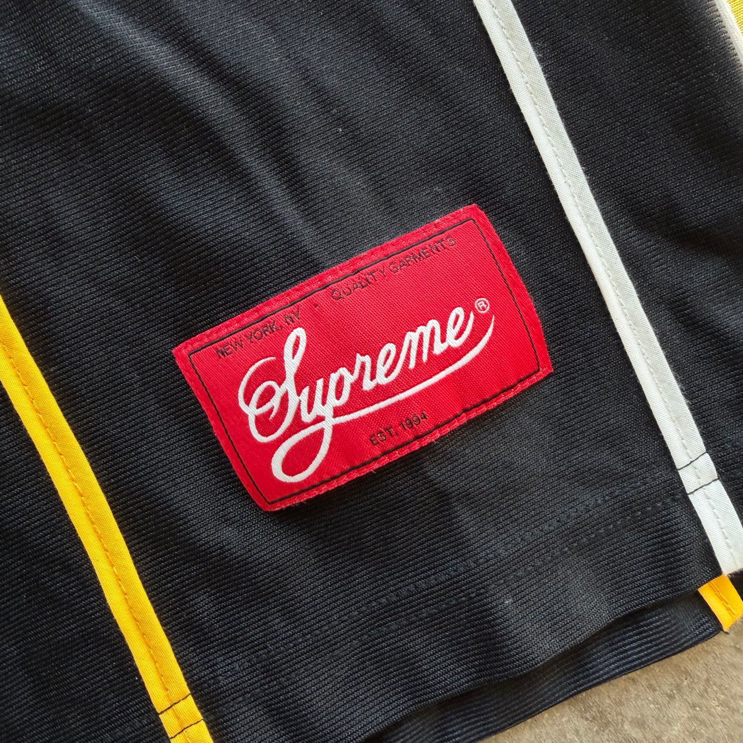 S St Supreme Black &amp; Gold Basketball Jersey