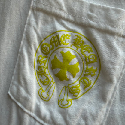 L Chrome Hearts Neon Eyechart L/S White