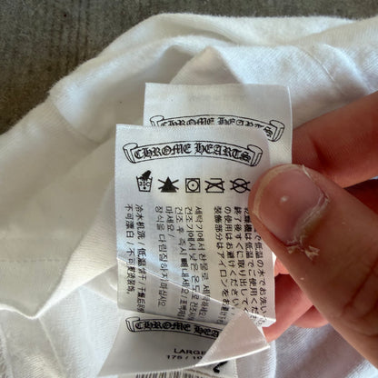 L Chrome Hearts Neon Eyechart L/S White