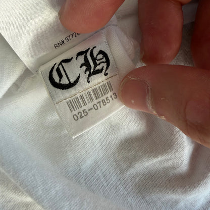 L Chrome Hearts Neon Eyechart L/S White