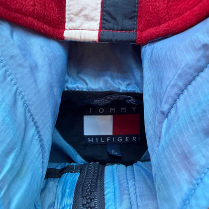 L 00s Tommy Hilfiger Hooded Fleece Quarterzip