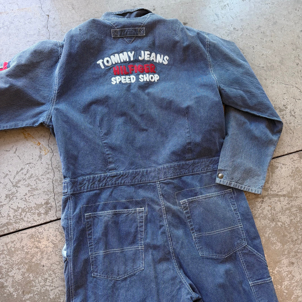 XXL 90s Tommy Hilfiger Speed Shop Coveralls