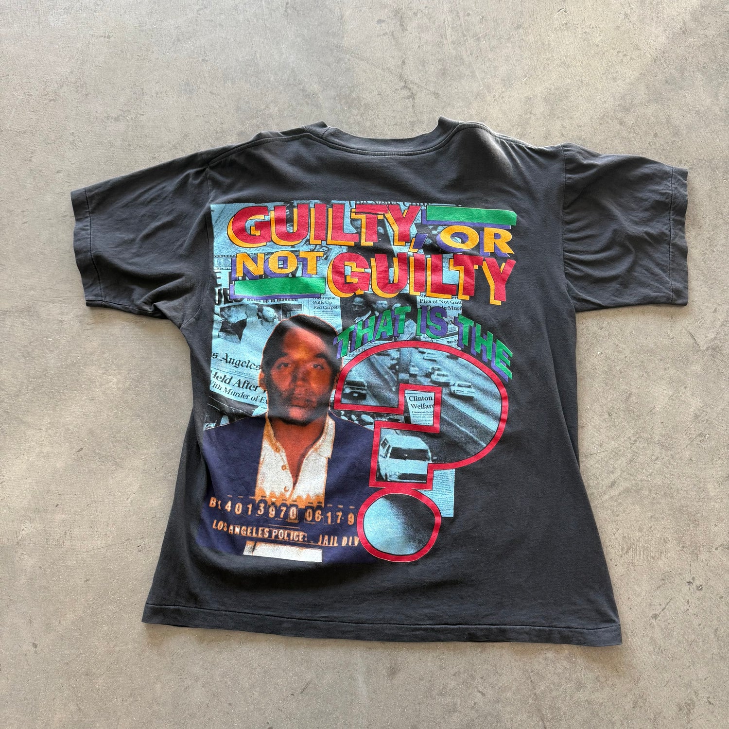 XL OJ Simpson Rap Tee "Guilty Or Not?"