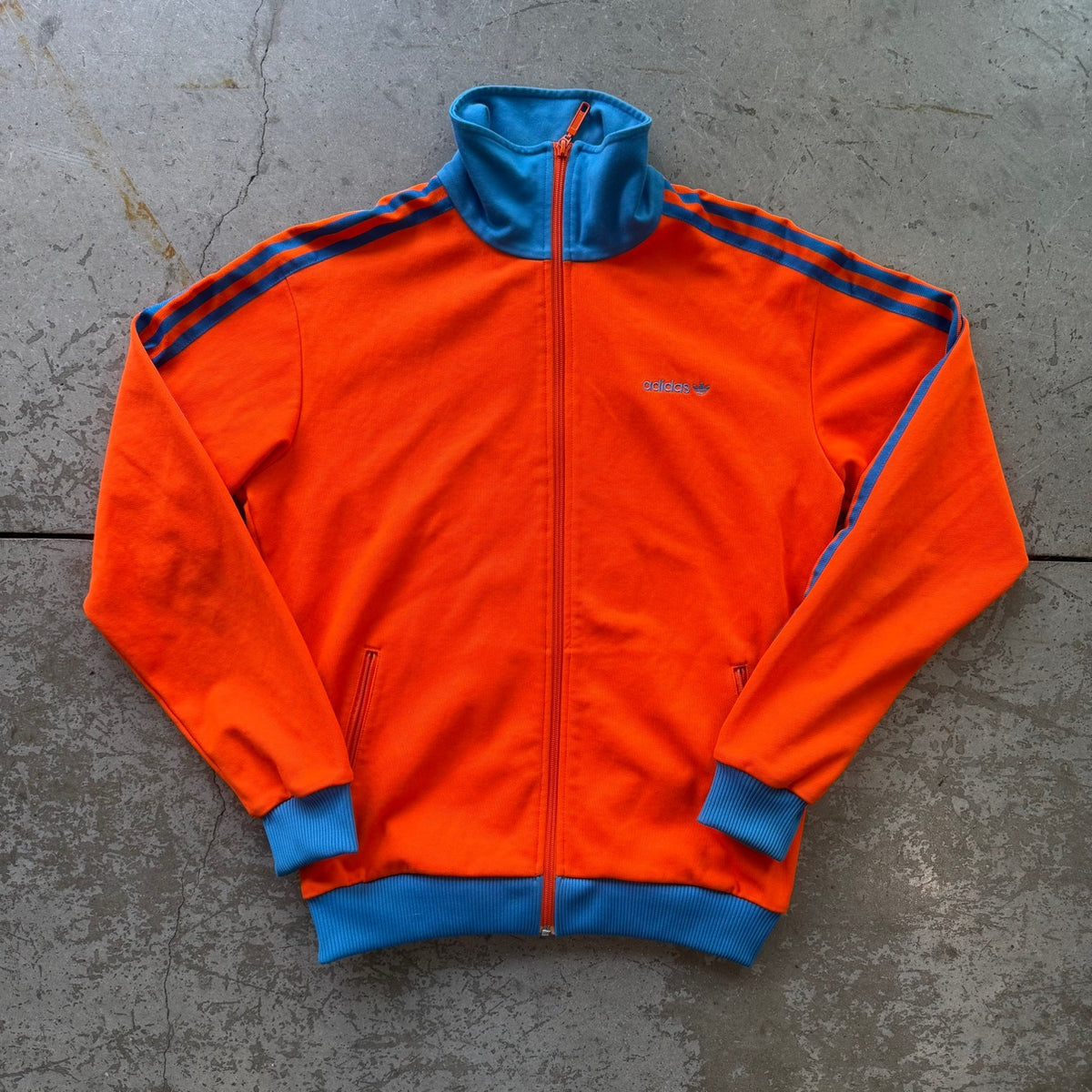 M Adidas Orange Track Jacket