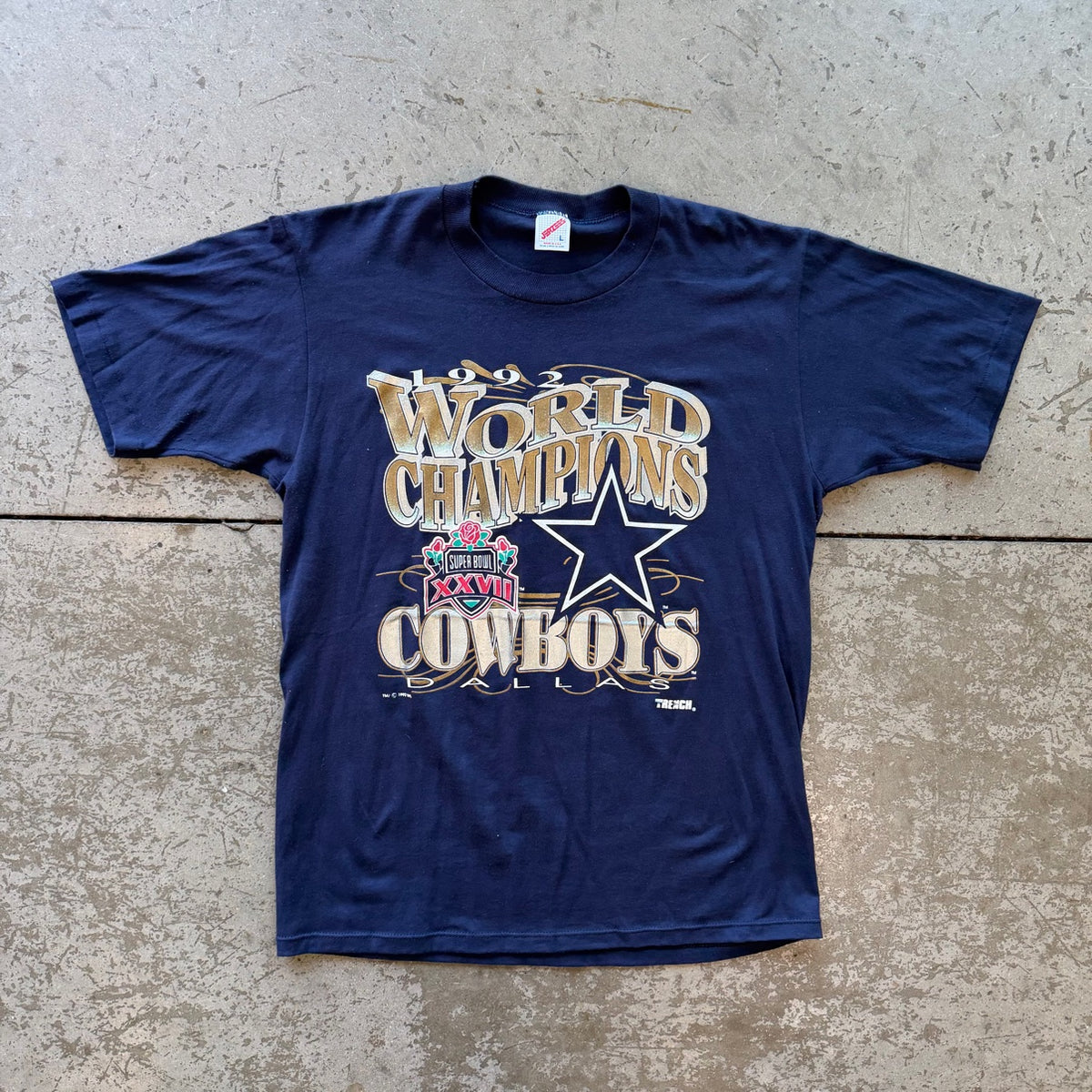 L 1992 Cowboys World Champions Tee