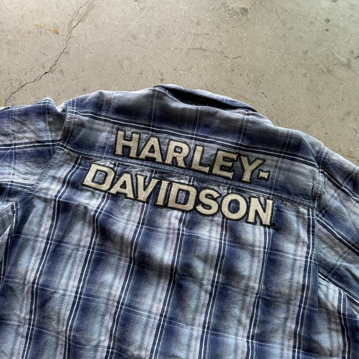XL Harley Davidson Plaid Button Up Shirt