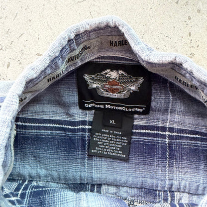 XL Harley Davidson Plaid Button Up Shirt
