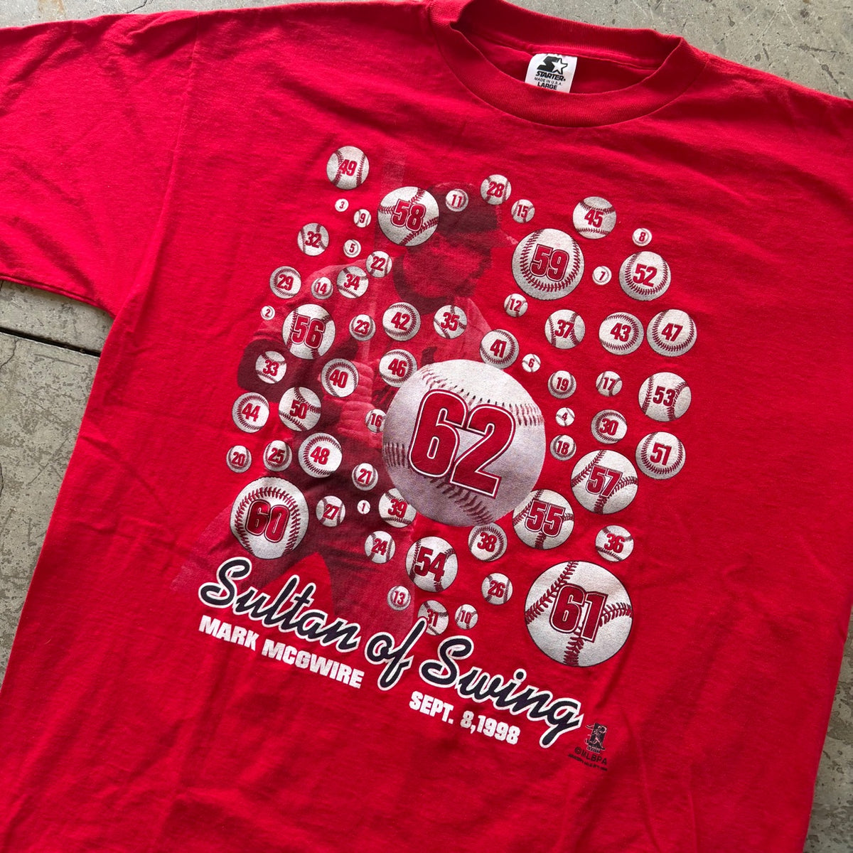 L 1998 Mark McGwire Sultan Of Swing Tee
