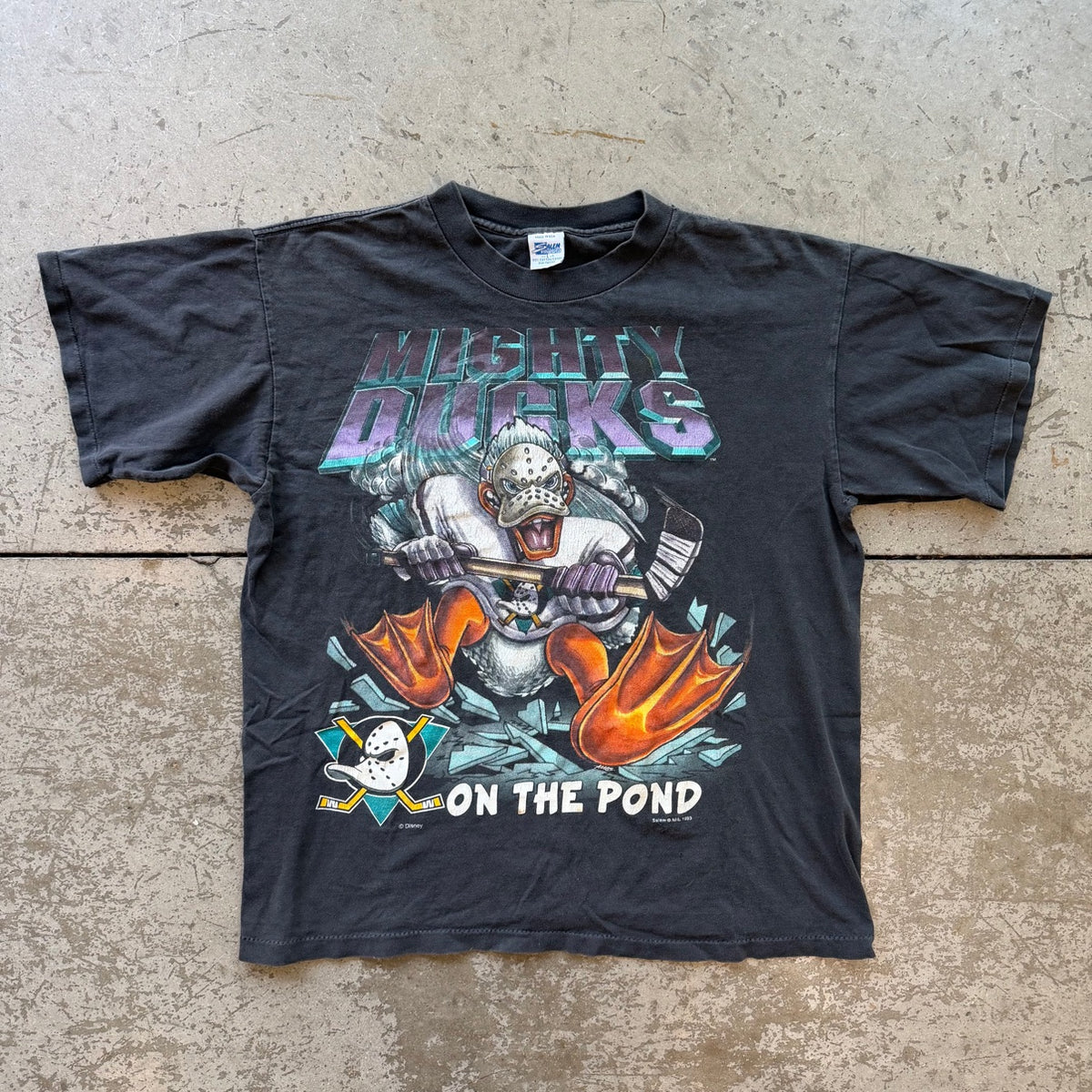 L 1993 Mighty Ducks On The Pond Tee