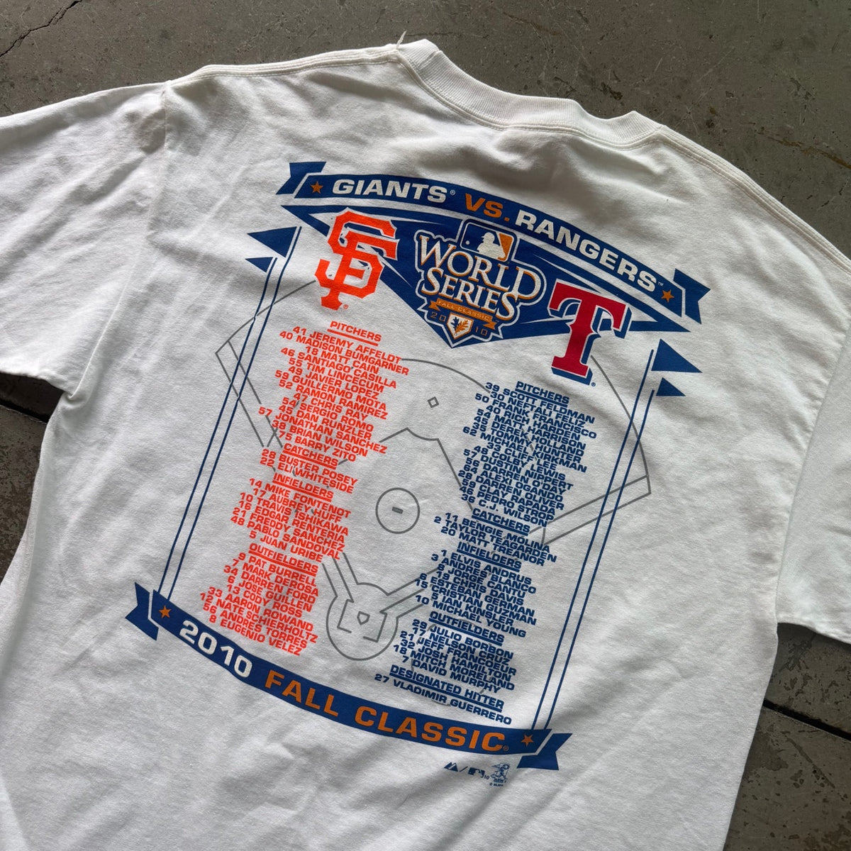 L 2010 Rangers World Series Tee