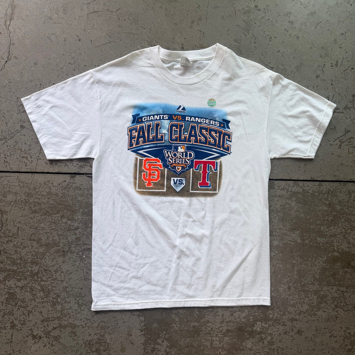 L 2010 Rangers World Series Tee